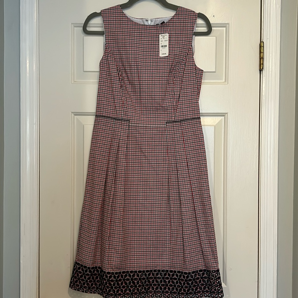 Brooks Brothers Red and Navy gingham dress